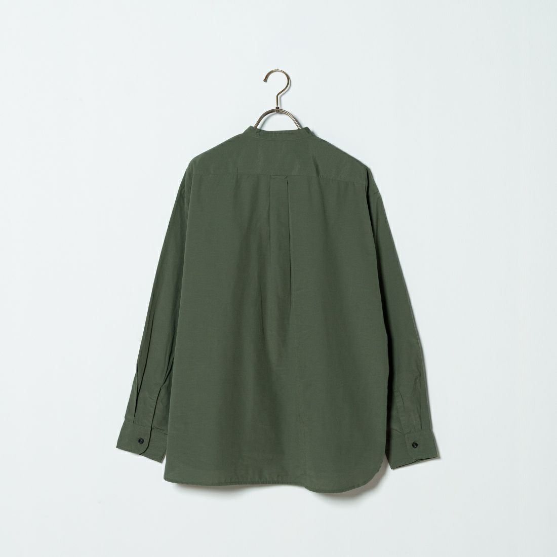 Jeans Factory Clothes [ジーンズファクトリークローズ] ロングスリーブ テックリネンバンドカラーシャツ [EPC-41100] 5 OLIVE