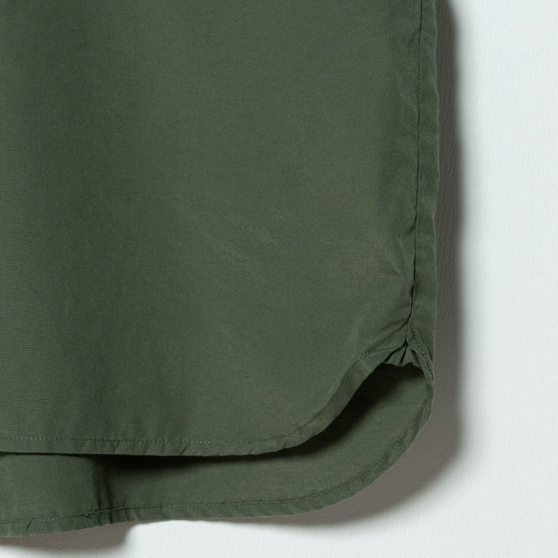 Jeans Factory Clothes [ジーンズファクトリークローズ] ロングスリーブ テックリネンバンドカラーシャツ [EPC-41100] 5 OLIVE