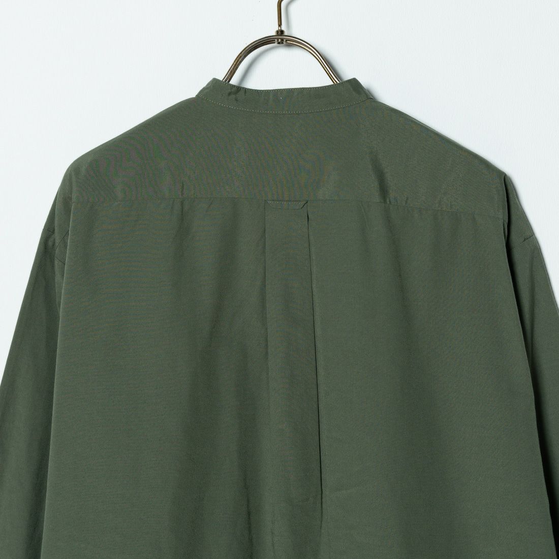 Jeans Factory Clothes [ジーンズファクトリークローズ] ロングスリーブ テックリネンバンドカラーシャツ [EPC-41100] 5 OLIVE
