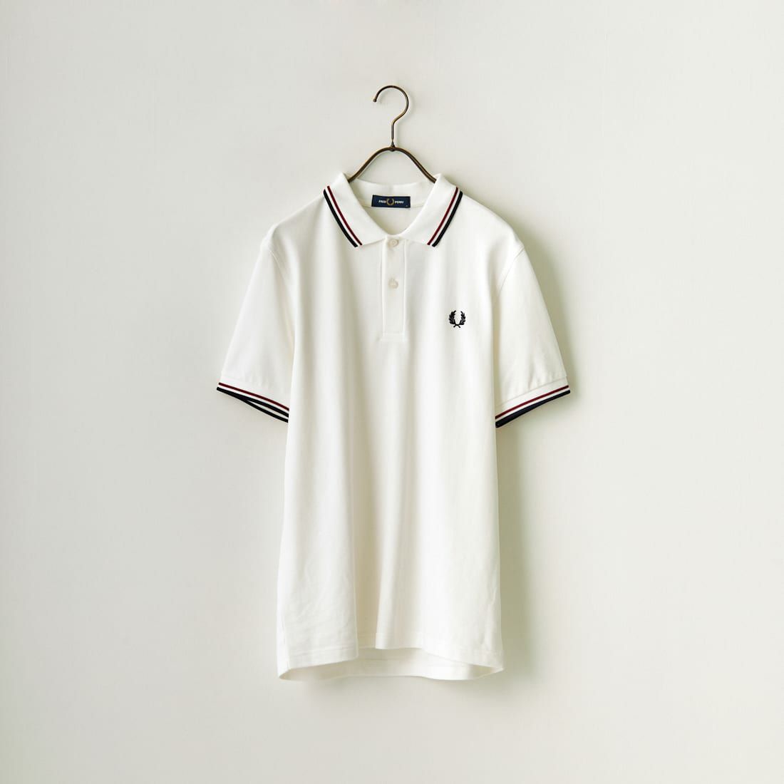 FRED PERRY [フレッドペリー] ティップライン ロゴ刺繍ポロシャツ [M3600] T60 SNWHT