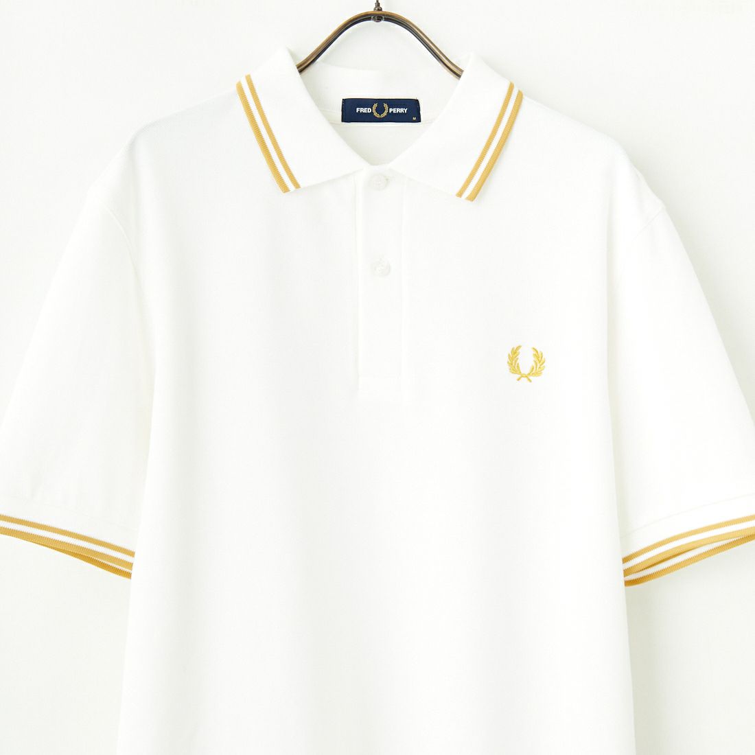 FRED PERRY [フレッドペリー] ティップライン ロゴ刺繍ポロシャツ [M3600] Y53 SNWHIT