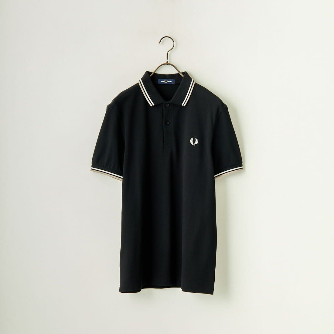 FRED PERRY [フレッドペリー] ティップライン ロゴ刺繍ポロシャツ [M3600] U58 BLK/SN