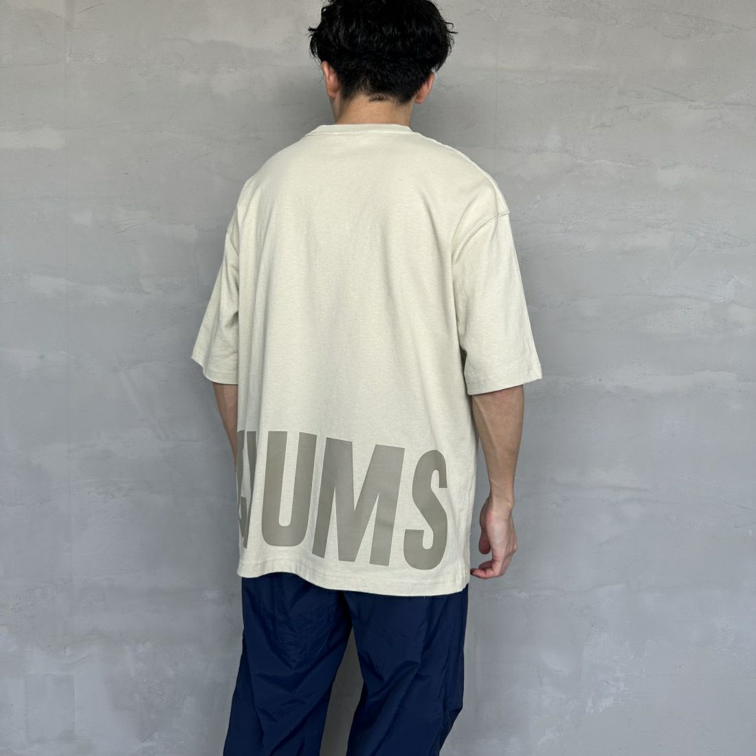 CHUMS [チャムス] オーバーサイズド チャムスTシャツ [CH01-2355] G057 GREIG &&モデル身長：168cm 着用サイズ：L&&