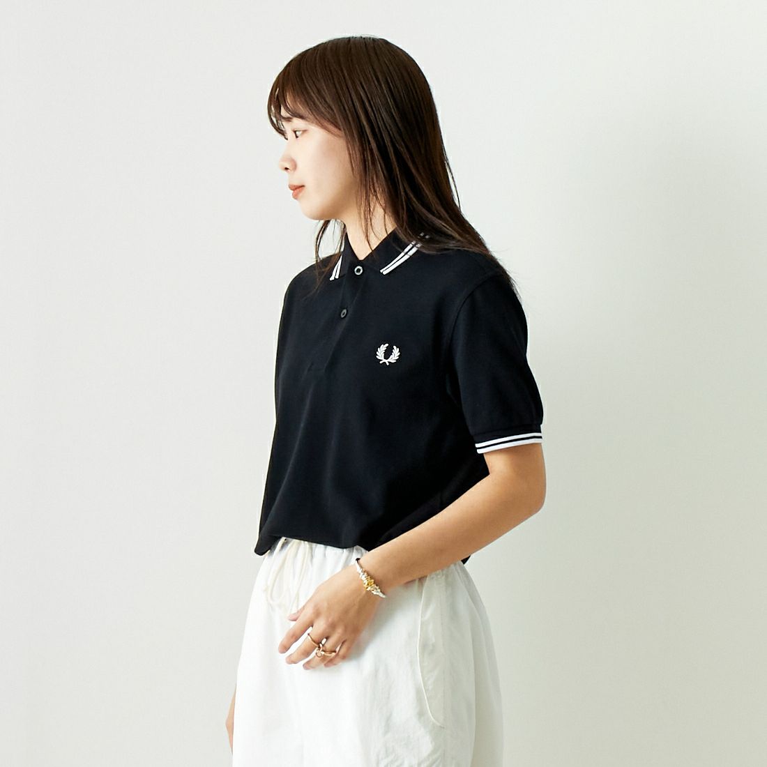 FRED PERRY [フレッドペリー] ティップライン ロゴ刺繍ポロシャツ [M3600]