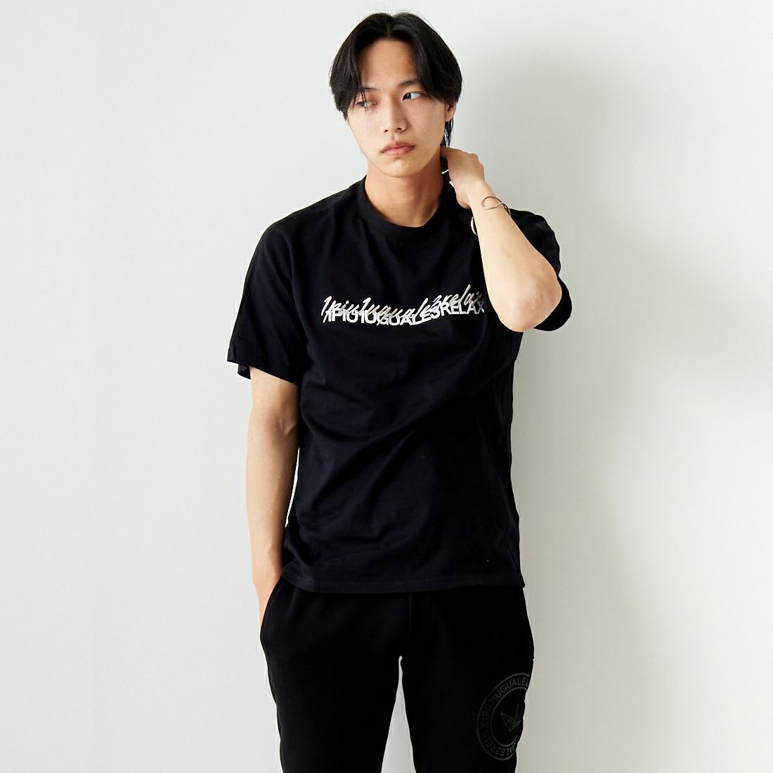 SN90 BLACK&&モデル身長：179cm 着用サイズ：L&&