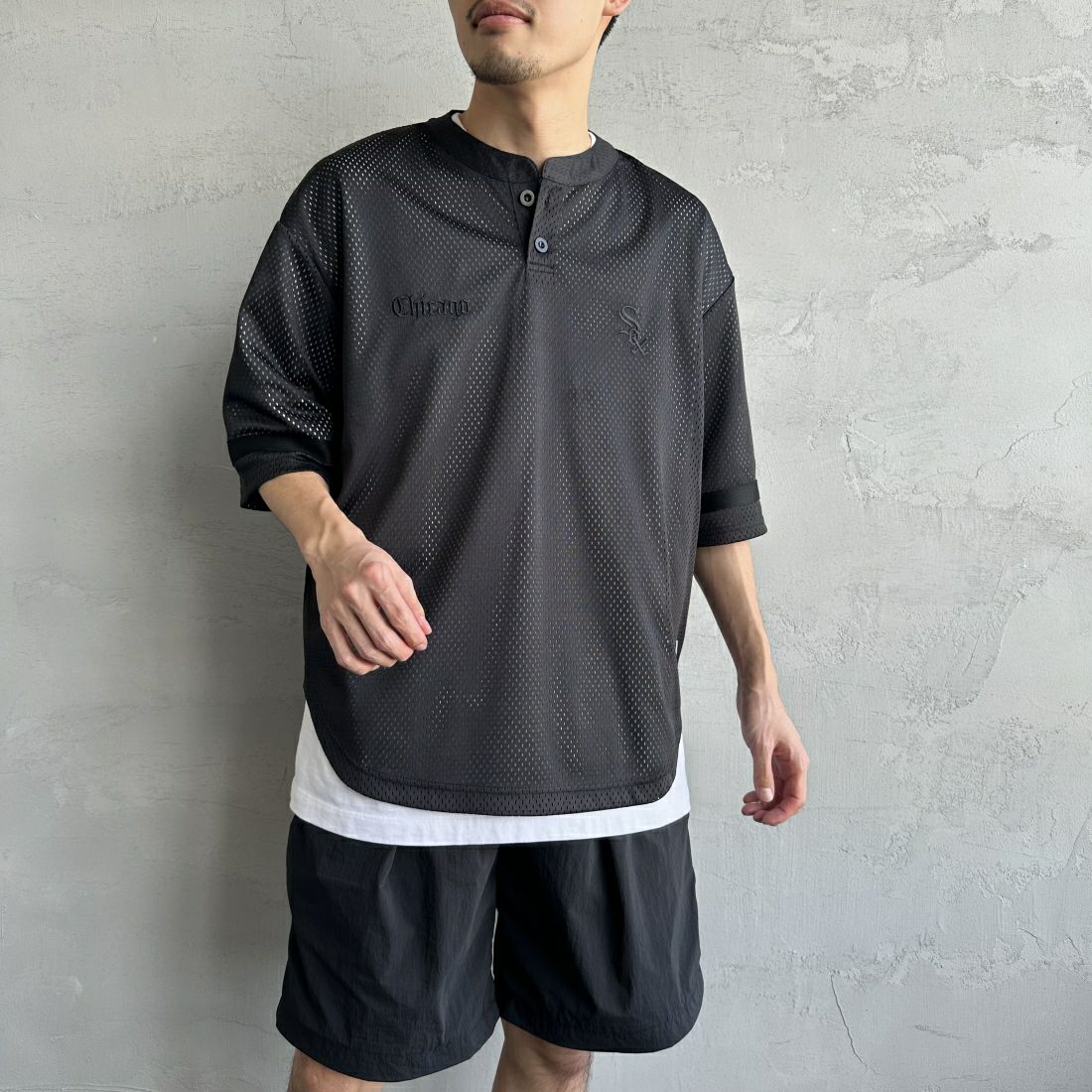BLACK/CH&&モデル身長：168cm 着用サイズ：M&&