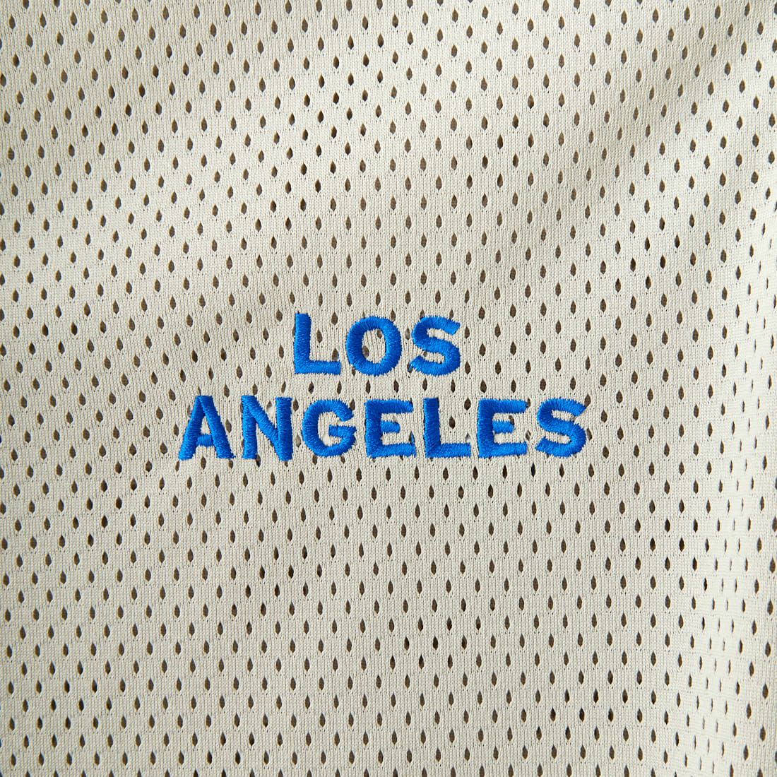 Fanatics [ファナティクス] 別注 MLBロゴ ヘンリーネックメッシュTシャツ [ML2124SS1-JF] GRAY/LA