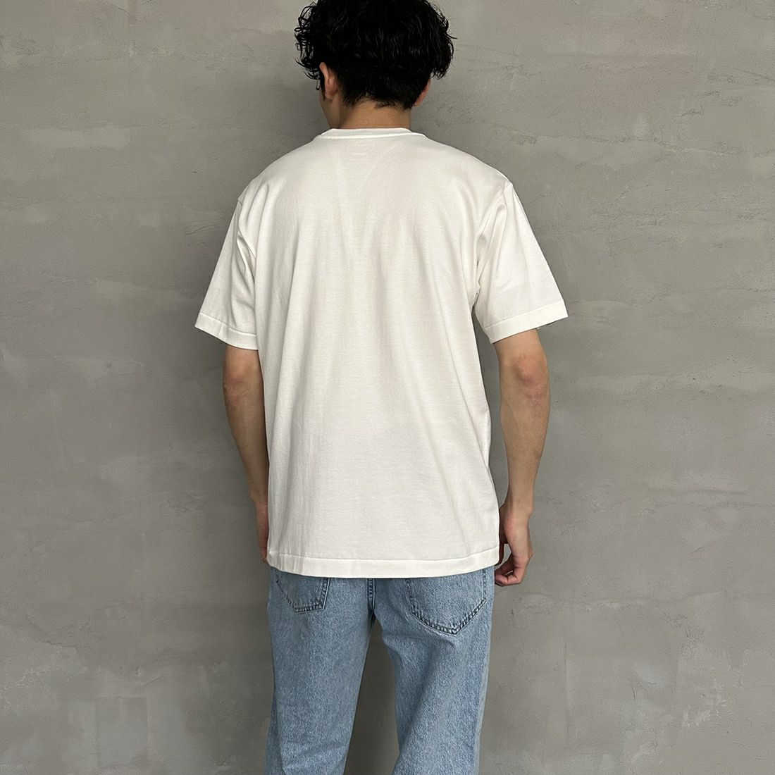 Hanes [ヘインズ] 1P SHIRO クルーネックTシャツ [HM1-X201] 010 ﾎﾜｲﾄ &&モデル身長：168cm 着用サイズ：M&&