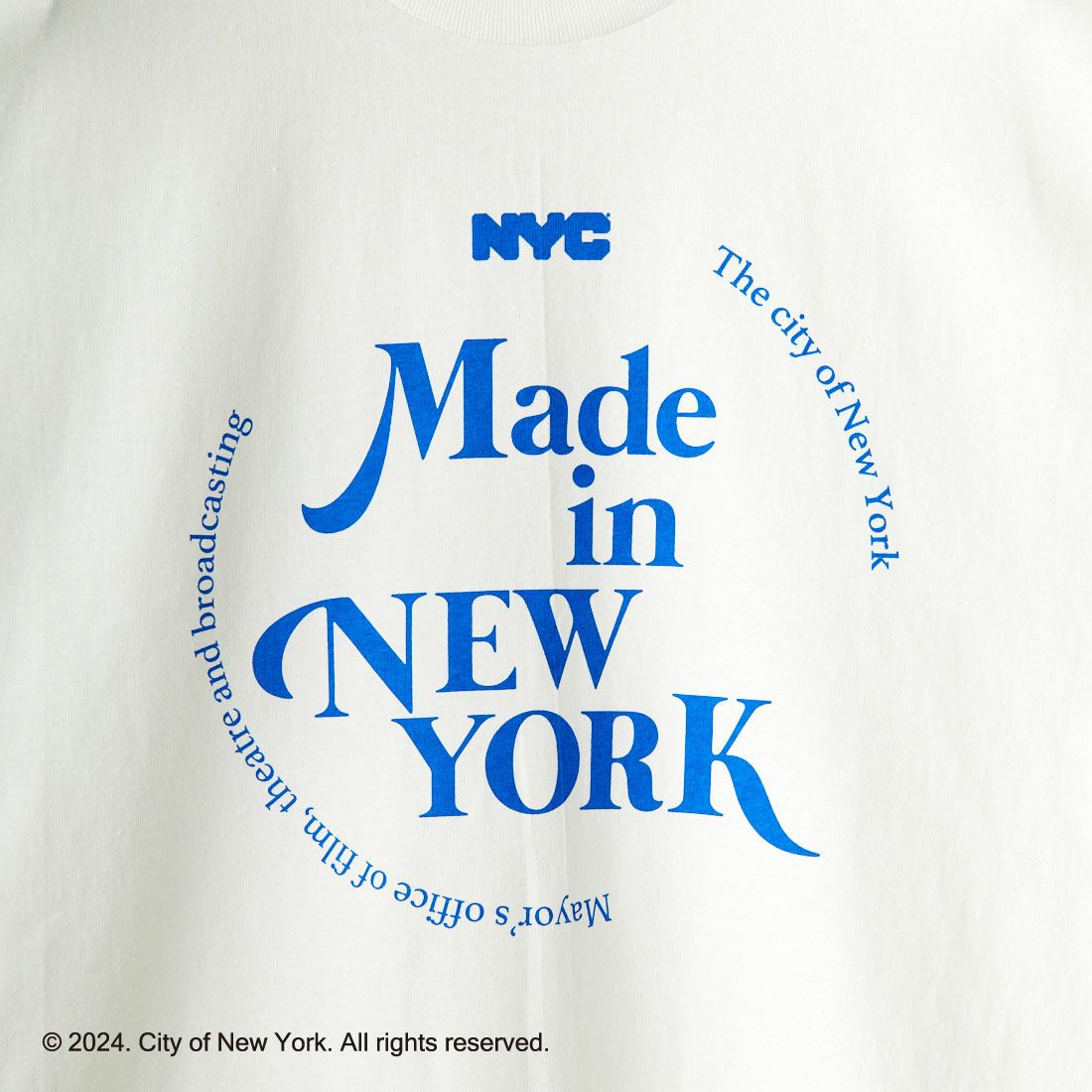 NYC × GOOD ROCK SPEED [エヌワイシー × グッドロックスピード] NYC ロゴプリントTシャツ [24NYC012W] WHITE