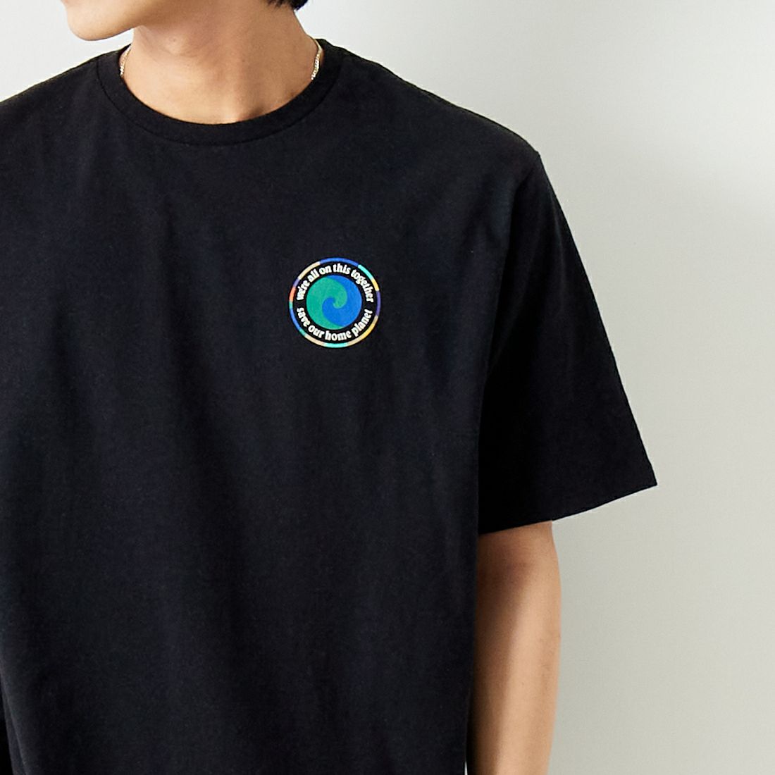 patagonia [パタゴニア] メンズ ユニティ フィッツ レスポンシビリティーTシャツ [37768] INBK &&モデル身長：179cm 着用サイズ：L&&