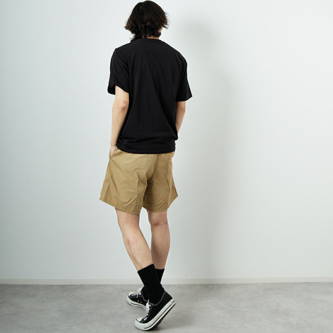 patagonia [パタゴニア] メンズ デイリーポケットTシャツ [53255] BLK &&モデル身長：179cm 着用サイズ：M&&