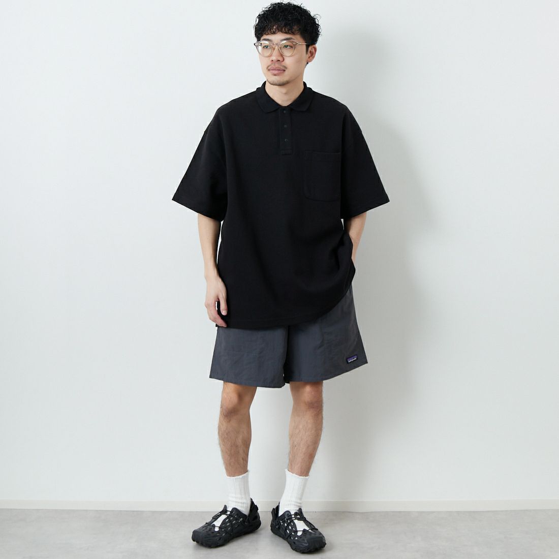 patagonia [パタゴニア] メンズ バギーズ ロング [58035] FGE &&モデル身長：168cm 着用サイズ：M&&