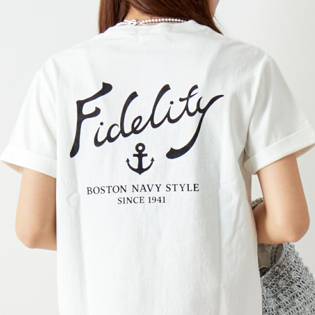 FIDELITY [フィデリティ] アンカーロゴプリントTシャツ [FH-24575403] 06 OFF WHI