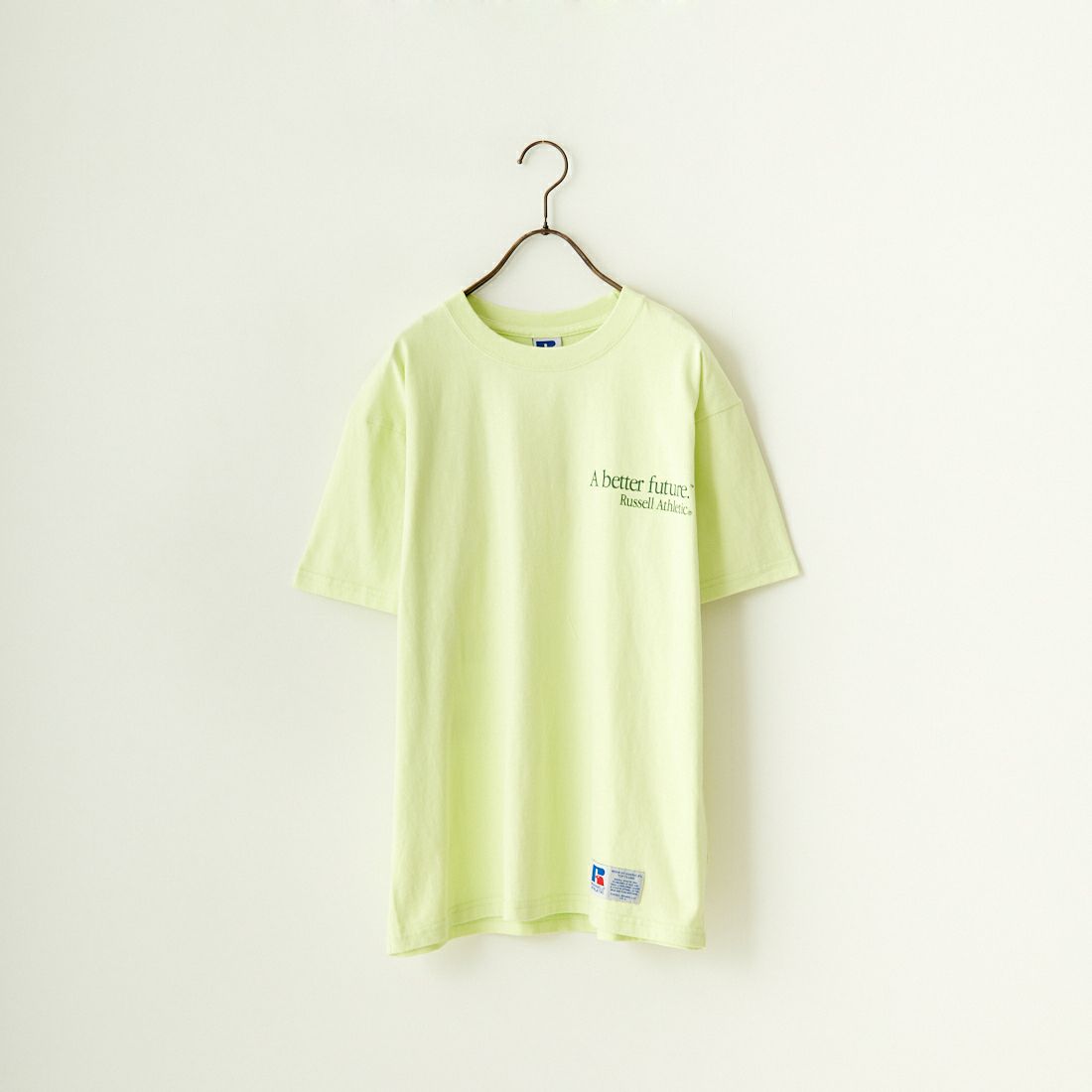 RUSSELL ATHLETIC [ラッセル アスレチック] BOOKSTORE ジャージーグラフィックTシャツ [RC-24032-B] 233 LEMON