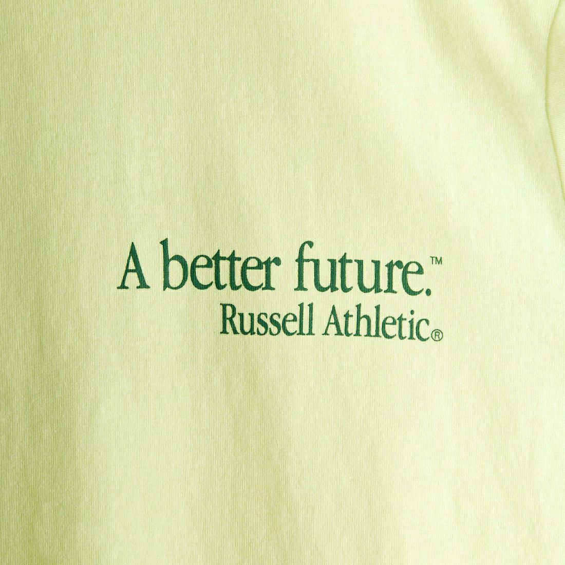 RUSSELL ATHLETIC [ラッセル アスレチック] BOOKSTORE ジャージーグラフィックTシャツ [RC-24032-B] 233 LEMON