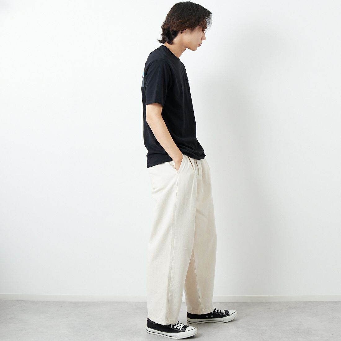 patagonia [パタゴニア] メンズ P-6ロゴ レスポンシビリティーTシャツ [38504] &&モデル身長：179cm 着用サイズ：M&&