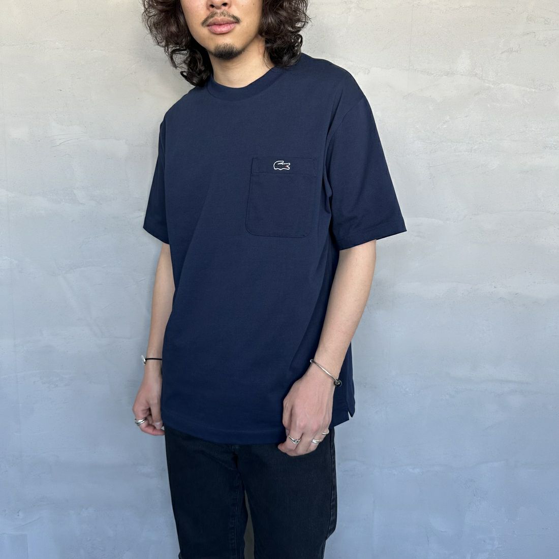 LACOSTE [ラコステ] アウトラインクロックポケットTシャツ [TH5581]