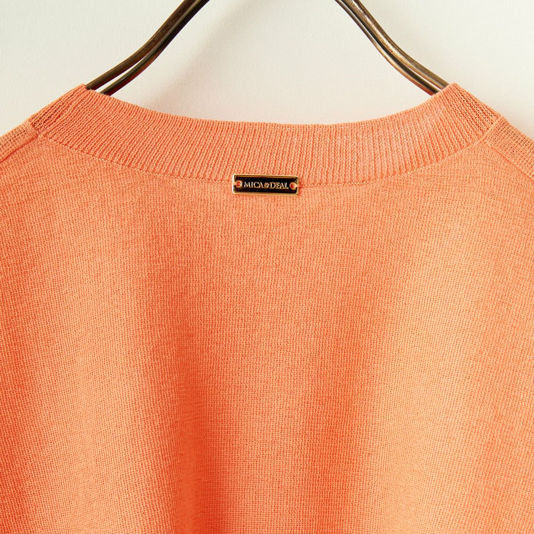 MICA&DEAL [マイカアンドディール] ギャザーニットプルオーバー [0124108015] ORANGE