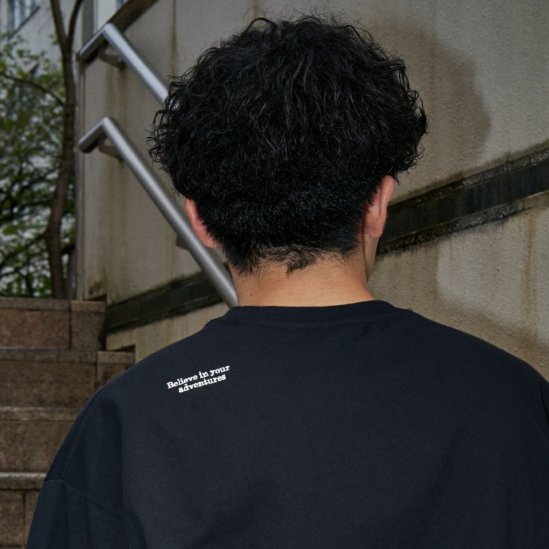 JEANSFACTORY × NANGA [ジーンズファクトリー × ナンガ] 別注 ルーズフィット ドローコードポケットTシャツ [NW24SS-JF5] BLACK