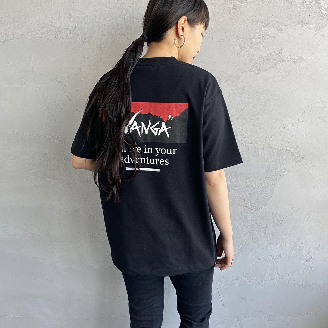 BLACK&&モデル身長：156cm 着用サイズ：S&&
