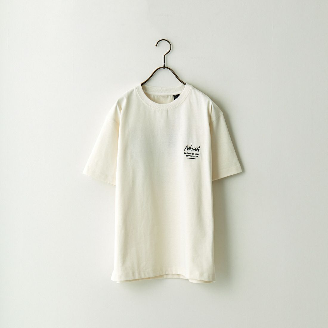 JEANSFACTORY × NANGA [ジーンズファクトリー × ナンガ] 別注 ブランドボックスロゴ バックプリントTシャツ [NW24SS-JF1]  WHITE