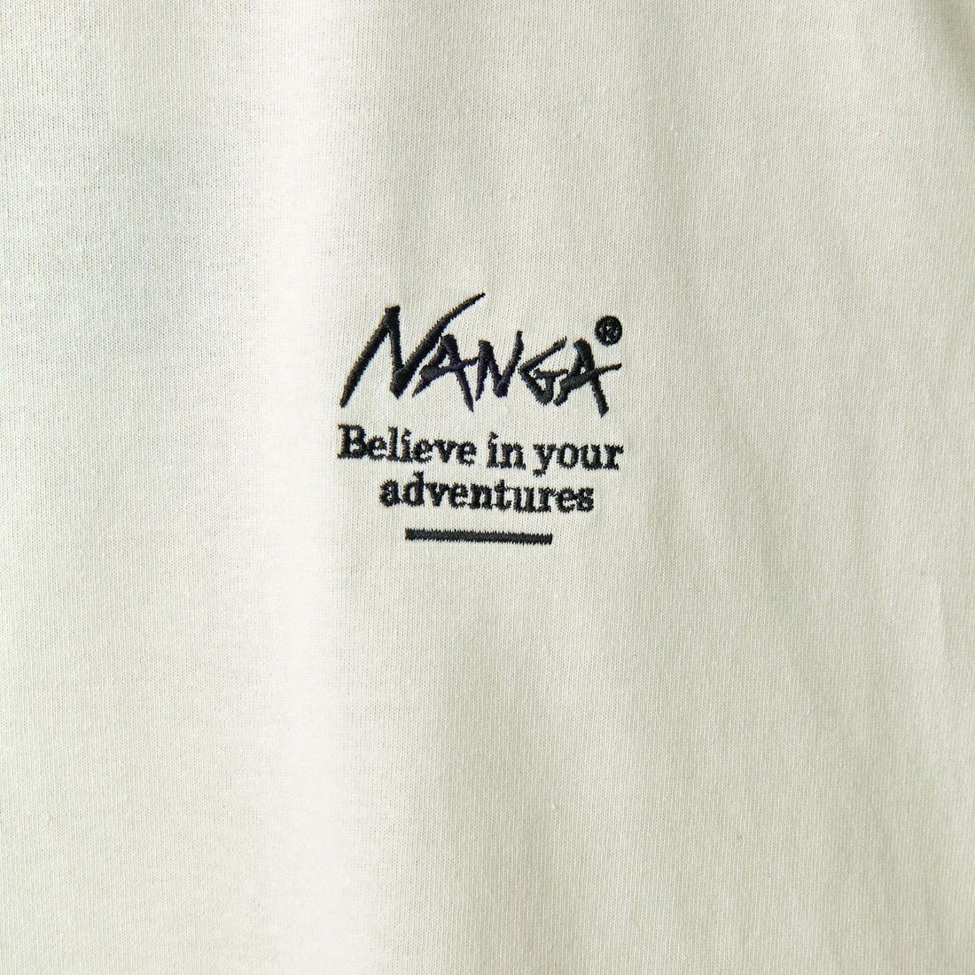 JEANSFACTORY × NANGA [ジーンズファクトリー × ナンガ] 別注 ブランドボックスロゴ バックプリントTシャツ [NW24SS-JF1]  WHITE