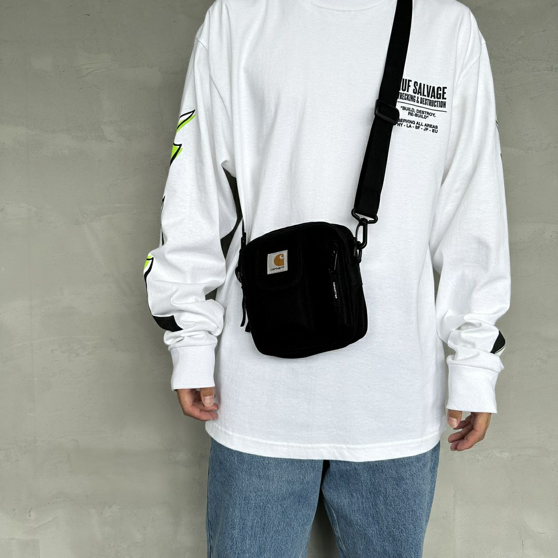 carhartt WIP [カーハートダブリューアイピー] エッセンシャル ショルダーバッグ [I031470] BLACK