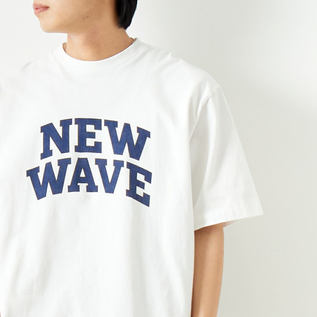 blurhms ROOTSTOCK [ブラームス ルーツストック] 別注 NEW WAVE プリントTシャツ [BROOTS24S34-JF] WHITE