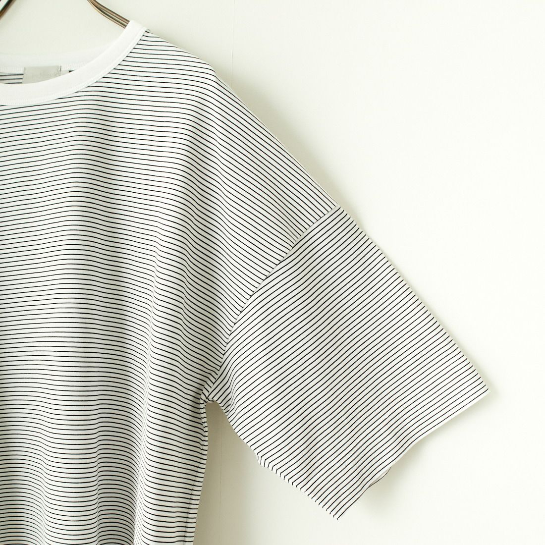 HANDVAERK [ハンドバーク] 60/2 ショートスリーブ ニュービッグTシャツ [6536] WHITE/BLAC