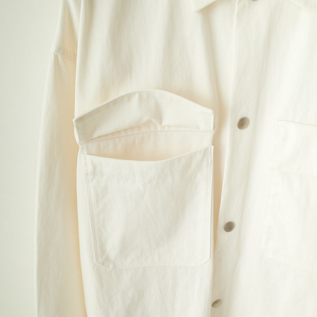 ATELIER BETON [アトリエベトン] チノクロスオーバーシャツ [241-06C] WHITE