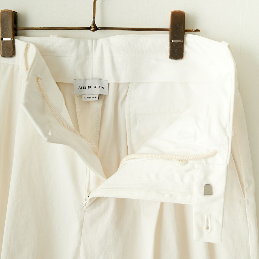 ATELIER BETON [アトリエベトン] チノクロスタックパンツ [241-08C] WHITE