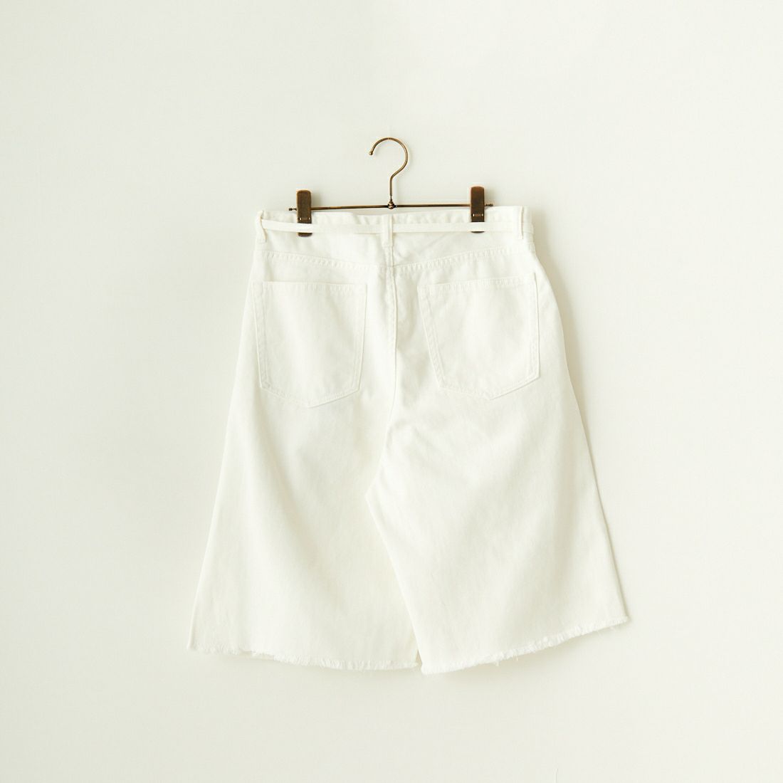 Noir Fabrik [ヌワールファブリック] フリンジデニムショートパンツ [NF-242-004] WHTｶﾂﾗｷﾞ