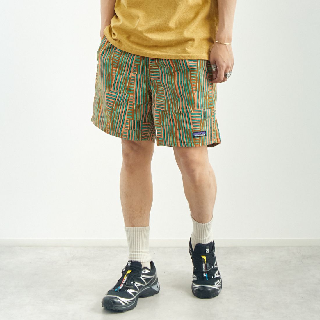 patagonia [パタゴニア] メンズ ファンホッガーズ ショーツ [57145] QFHE &&モデル身長：179cm 着用サイズ：M&&