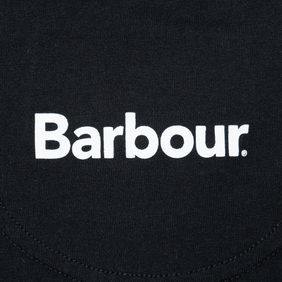 Barbour [バブアー] Grainger アーカイブ ロゴ リラックスフィット Tシャツ [MTS1259] BLACK