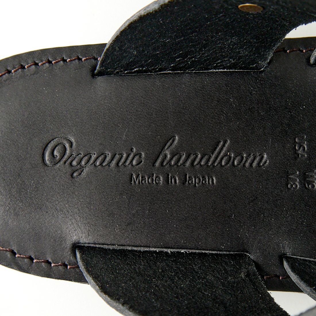 Organic handloom [オーガニックハンドルーム] モンテロー レザーサンダル [OH008089] BLACK