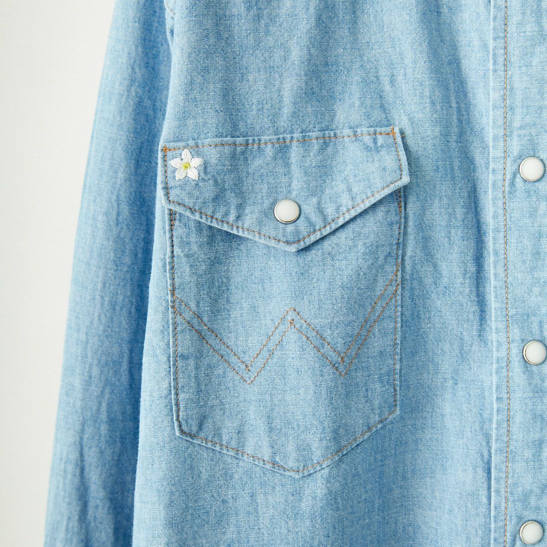 Wrangler [ラングラー] シャンブレー ウエスタンシャツ [WM1929] 598 USED