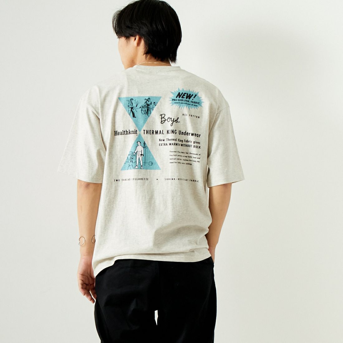 Health knit [ヘルスニット] プリントTシャツ [HR24S-M011]