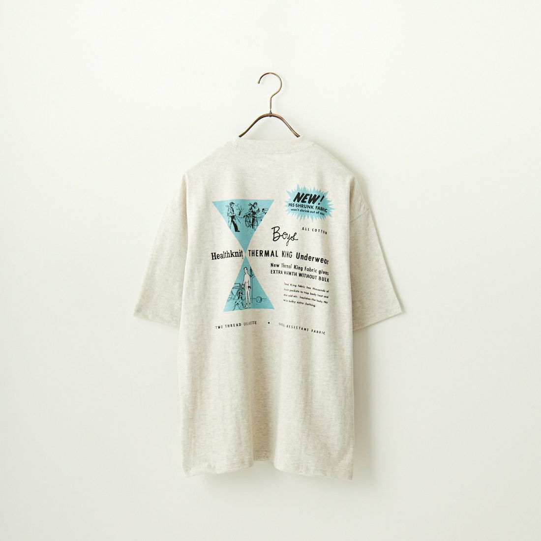 Health knit [ヘルスニット] プリントTシャツ [HR24S-M011] OATMEAL