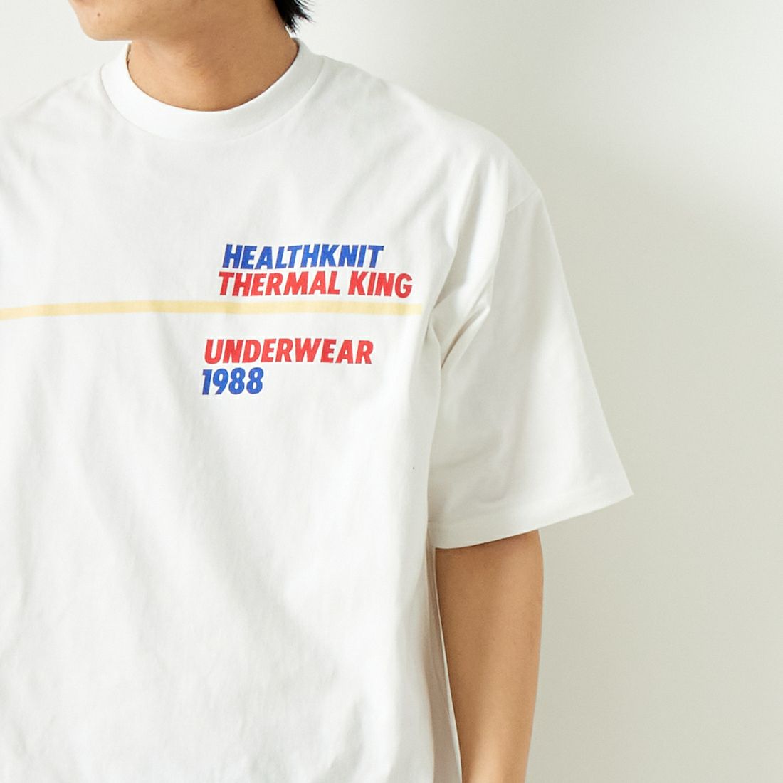 Health knit [ヘルスニット] プリントTシャツ [HR24S-M012] WHITE