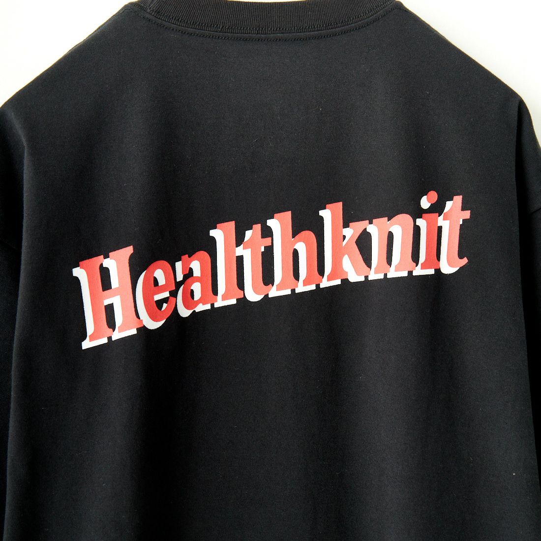 Health knit [ヘルスニット] プリントTシャツ [HR24S-M012] BLACK