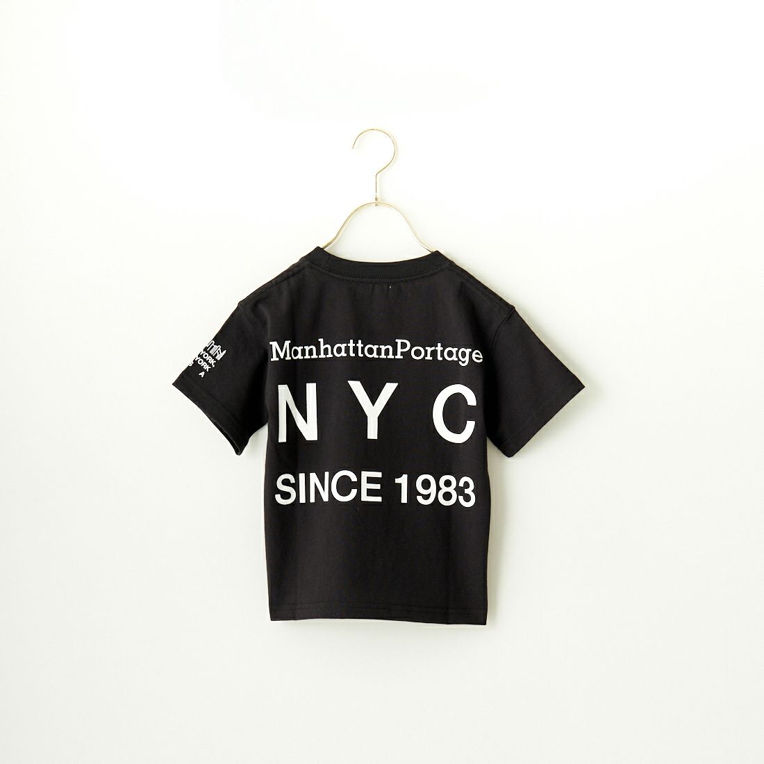 MANHATTAN PORTAGE [マンハッタンポーテージ] キッズ ショートスリーブ プリントTシャツ [MP-KIDS-04] 09 BLACK