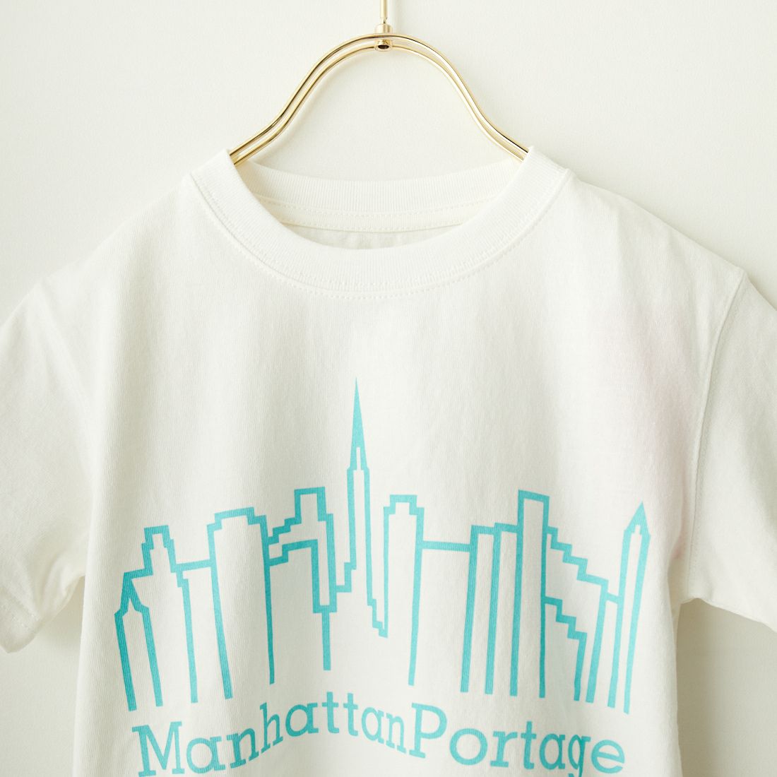 MANHATTAN PORTAGE [マンハッタンポーテージ] キッズ ショートスリーブ プリントTシャツ [MP-KIDS-04] 01 WHITE2