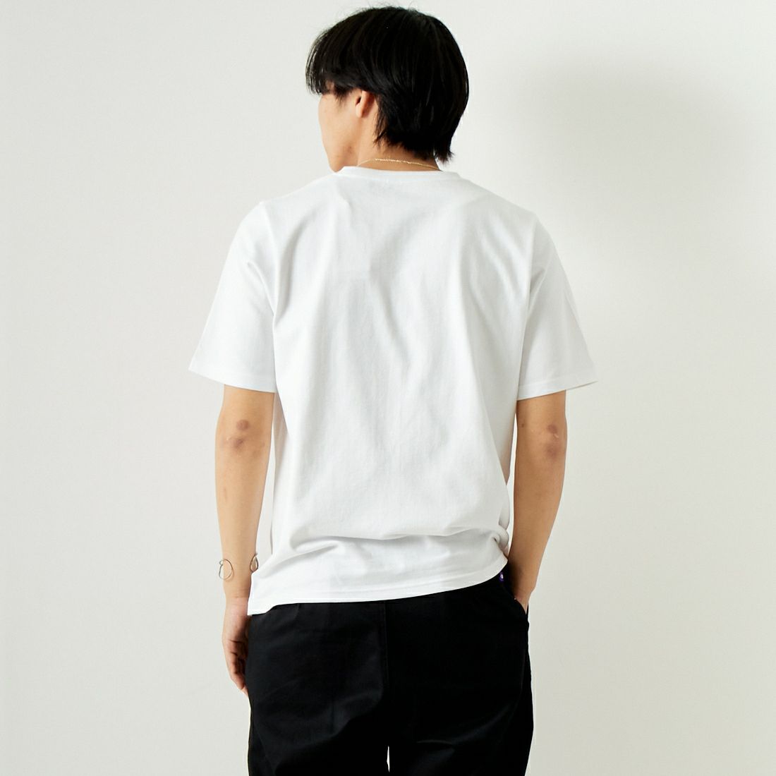 YANUK [ヤヌーク] YK Tシャツ [57241033] WRB &&モデル身長：179cm 着用サイズ：L&&