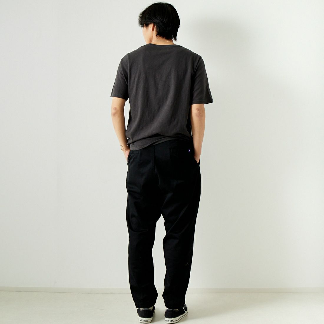 YANUK [ヤヌーク] ロゴTシャツ [57241234] CCL &&モデル身長：179cm 着用サイズ：L&&