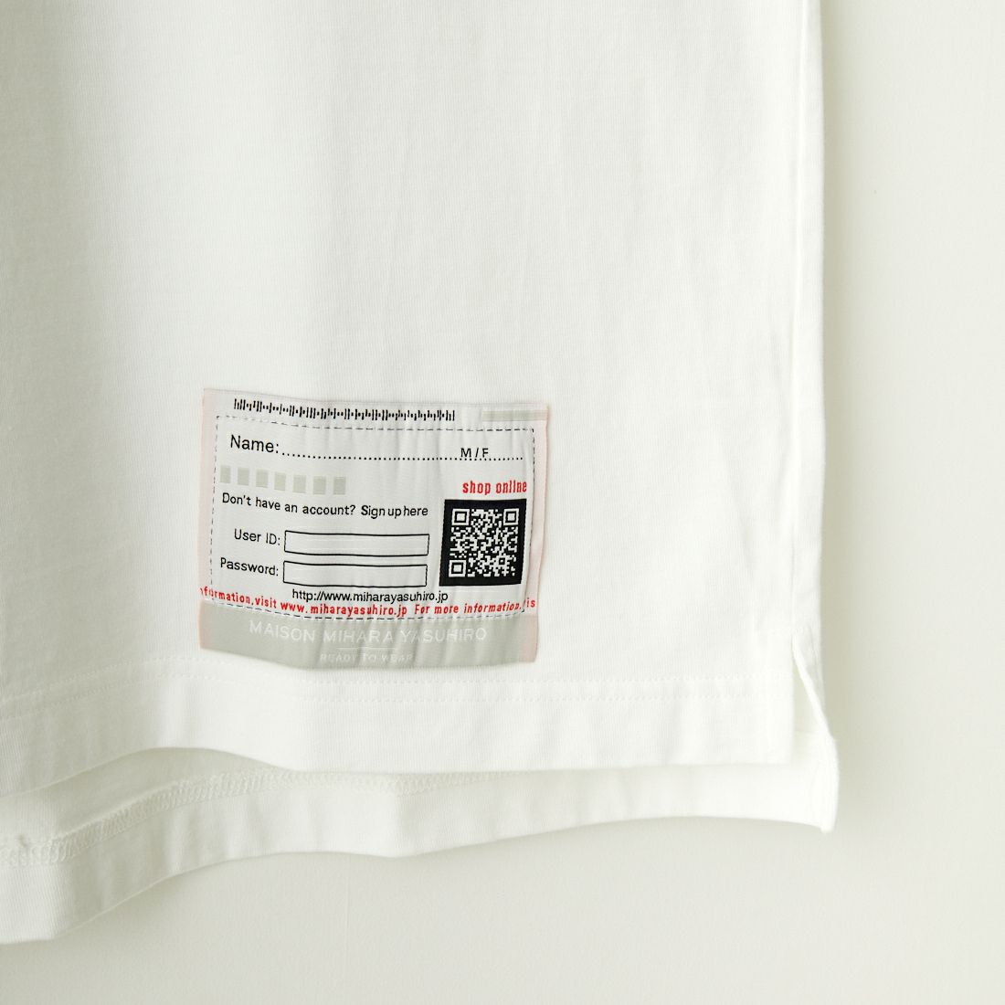 Maison MIHARA YASUHIRO [メゾン ミハラヤスヒロ] バックプリンテッドTシャツ [A12TS641]