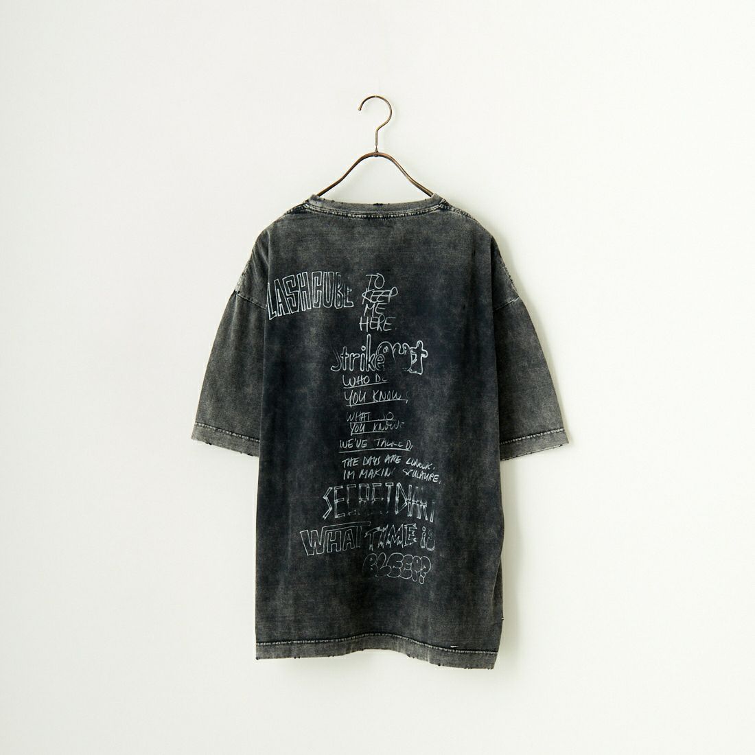 Maison MIHARA YASUHIRO [メゾン ミハラヤスヒロ] ブリーチドTシャツ [A12TS602] BLACK