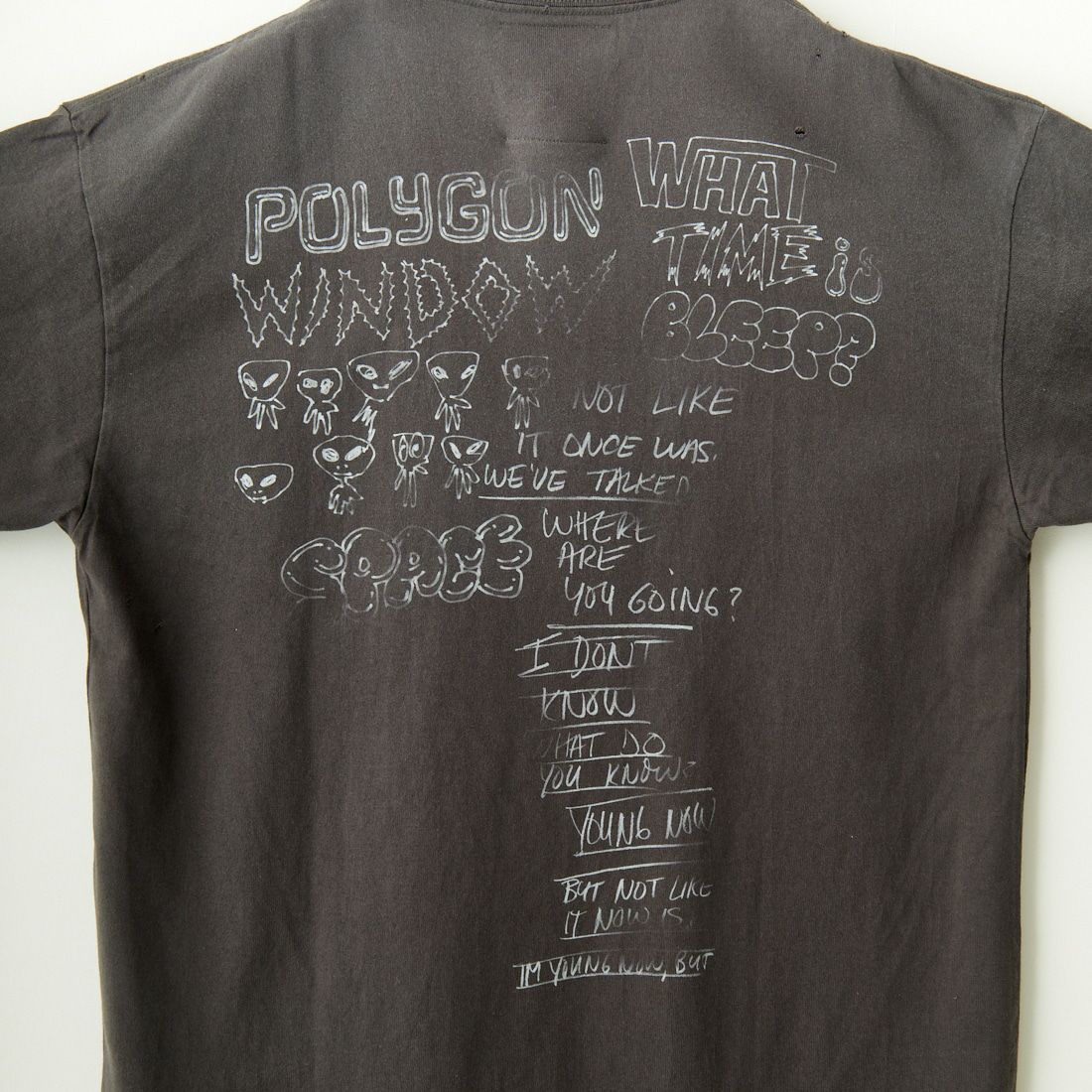 Maison MIHARA YASUHIRO [メゾン ミハラヤスヒロ] ディストレストTシャツ [J12TS532] BLACK