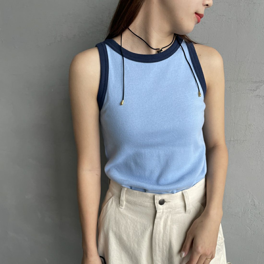 ｻｯｸｽ/ﾈｲﾋﾞｰ&&モデル身長：165cm 着用サイズ：1&&