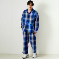 ATELIER BETON [アトリエベトン] リネンチェック シャツブルゾン [241