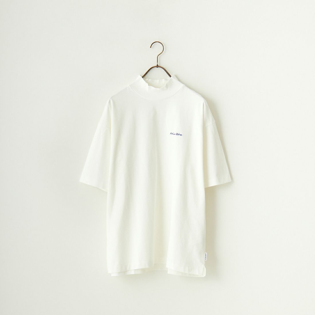 ATELIER BETON [アトリエベトン] ドライクロス モックネックTシャツ [241-31M] WHITE